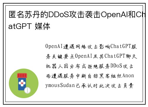 匿名苏丹的DDoS攻击袭击OpenAI和ChatGPT 媒体